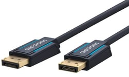Clicktronic Câble DisplayPort 1.4 avec DisplayPort mâle vers DP mâle / 4320p / 8k / 60 Hz / 2160p / 4K / 120 Hz/UHD/Full HD/pour moniteur de jeu, carte graphique, ordinateur portable, TV, 1m
