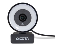DICOTA Ringlight - Nettkamera - farge - 5 MP - 2592 x 1944 - lyd - USB 2.0