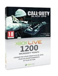 Carte Xbox Live 1200 Microsoft points Call of Duty Black Ops - édition limitée