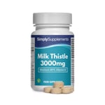 Milk Thistle Tablets 3000mg - 120 Tablets - Standardised Milk Thistle Extract