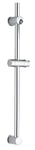 Kibath L449343 Barra ducha Kit Barre de Douche Bar Tuyau de 25 mm de diamètre fabriqué en Acier Inoxydable. Supports de Fixation et Coulissant en ABS, Chrome Brillant