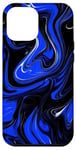 iPhone 12 Pro Max Abstract Blue Liquid Dye Marbling Abstract art Case