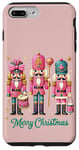 iPhone 7 Plus/8 Plus Preppy Pink Nut cracker Merry Christmas Cute Xmas Nutcracker Case