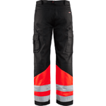 High Vis Byxor Svart/High Vis Röd