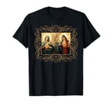 Heart of Jesus and Immaculate Heart Picture Jesus and Mary T-Shirt