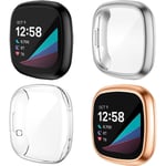 4 st skärmskydd kompatibla med Fitbit Versa Sense/Versa 3