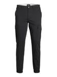 Jack & Jones Men's Cuffed Cargo Pants Slim Fit Tapered Leg Casual Combat Trouser