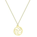 Volleyboll hänge Halsband Länkkedja Player Ball Charm Halsband För Kvinnor Män Sport Ball Player Gotiska smycken Gold-color