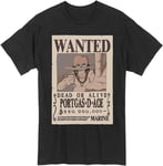 One Piece - Wanted Poster Ace Adult Men T-Shirt Great Eastern Entertainment