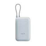 Xiaomi Power Bank 10000mAh avec Câble Intégré, Charge Rapide, Batterie Externe Portable - Couleur Ice Blue GL