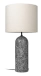 Gravity Floor Lamp XL Low - Grey Marble/Canvas Shade