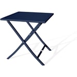 Citygarden - marius - Table de jardin pliante en aluminium bleu marine - city garden