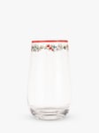 Cath Kidston Feels Like Home Glass Highball, 550ml, Clear/Multi