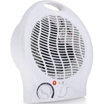 NEW 2 IN 1 FAN HEATER 2KW 2000W SMALL PORTABLE ELECTRIC HOT WARM AIR UPRIGHT