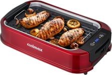 CUSIMAX Electric Grill with Large LED Display, 1500W Smokeless Grill no Lid