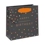 Glick Petit sac cadeau de luxe « Happy Birthday Spots », sac cadeau PS Sweetie, multicolore, 140 x 140 x 60 mm (GST24)