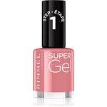 Rimmel Super Gel gel nail polish without UV/LED sealing shade 035 Pop Princess Pink 12 ml