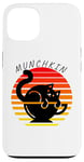 Coque pour iPhone 13 Munchkin, chat, tasse à thé, chaton, mignon