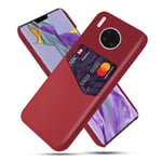 Bofink Huawei Mate 30 Pro skal med korthållare - Röd
