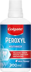 Colgate Peroxyl Antiseptic Mint Flavour Mouthwash 300ml - Alcohol Free