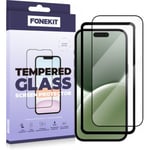 FoneKit Full Cover -skyddsglas, iPhone 16 Pro