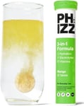 Phizz Electrolytes, Multivitamin & Hydration Tablets - 20 Effervescent Rehydration Tablets - 18 Vitamins & Minerals, Vitamin C, Vegan, Vegetarian & Low Calorie (Mango)