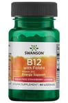 Swanson - Vitamin B-12 with Folic Acid, 1000mcg - 60 sublingual tabs