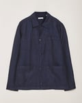 KnowledgeCotton Apparel Linen Overshirt Total Eclipse