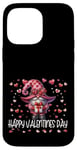 iPhone 14 Pro Max Happy Valentines Day Gnome For Women Cute Love Heart Pattern Case