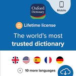 Oxford Dictionary | Learn ENGLISH, German, French & 10+ Other Languages | 1+ Million Words & Phrases | Mobile App License for Android & iOS | Lifetime | 2 Devices | 1 User | Activation Code by email