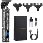 Tondeuse Cheveux Hommes, LCD Tondeuse Barbe et Cheveux,Tondeuse Cheveux Professionnelle Lavable, Charge Rapide USB Sans Fil A75