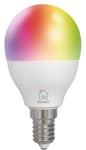 Deltaco Smart LED-lampa RGB, E14 4,9 W dimbar, SH-LE14G45RGB02