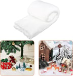 Artificial Fake Christmas Snow Blanket 2.4m Roll 17mm Thickness Pure White Snowy