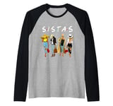 Proud Black Sistas Queen Melanin Afro African American Women Raglan Baseball Tee