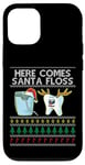 Coque pour iPhone 12/12 Pro Here Comes Santa Floss Dental Surgeon Christmas Dentist