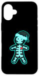 iPhone 16 Plus X-Ray Gingerbread Man Skeleton Christmas Nurse Xray Tech Case