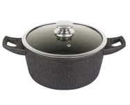 Gryta i aluminium non-stick 24 cm - Svart