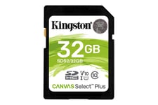 Kingston Canvas Select Plus - flash-minneskort - 32 GB - SDHC UHS-I