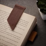 SURAZO Marque-page en cuir fait à la main - Marque-livre en cuir véritable de qualité supérieure - Design compact - Idée cadeau pour les amateurs de livres - Style minimaliste pour hommes et femmes