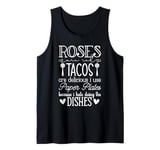 Roses Are Red Tacos Funny Valentine Day Food Lover Tacos Tank Top