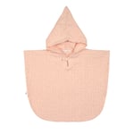 LÄSSIG peach Badponcho för barn Muslin Dots rose