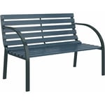 Bonnevie - Banc de jardin Banquette de Jardin - Mobilier de jardin 120 cm Gris Bois BV380992