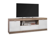 Nicery Tv-benk 180 cm - Hvit/Brun TV-benk & mediabenk Hvit,Brun