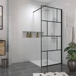 Pack Paroi de douche 90x195 cm + receveur a carreler 90X90 recoupable - bonde verticale