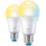 WiFi Smart LED E27 60W 806lm Varm-kallvit 2-pack