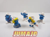 FIG113 lot de 5 figurines PVC Schleich Schtroumpf puffi schlump smurf Schtroumpf