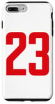 iPhone 7 Plus/8 Plus Number 23 in Red printed both sides Case