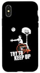 Coque pour iPhone X/XS Un joueur de basket-ball en fauteuil roulant essaie de suivre