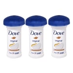 Dove Anti-transpirant Original Déodorant Stick Crème 6468 - Paquet De 3 x 50 ML