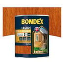 Lasure protection bois anti Uv hydrofuge fongicide 5 ans Teinte Teck 1L BONDEX